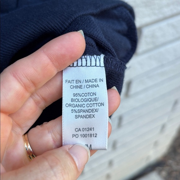 Simons Twik Organic Cotton Short Sleeve Sweatshirt Dress Navy Blue Sz M - Picture 5 of 7